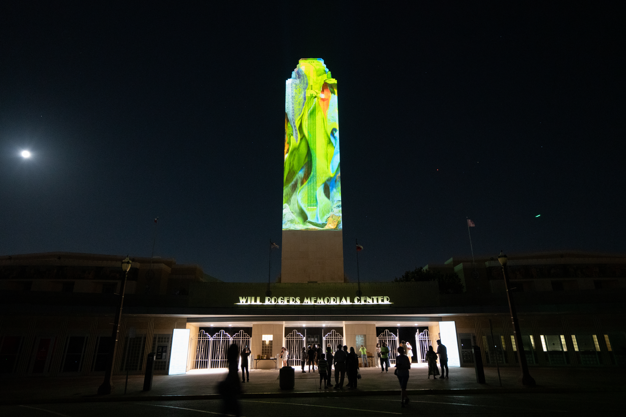 Pioneer Tower Pioneer Tower Dreams / Texas Surveys Refik Andol Studio, 2021 / Quayola, 2021 Four channel audio/video projections Will Rogers Memorial Center, Fort Worth, Texas Photos by Paperlyte
